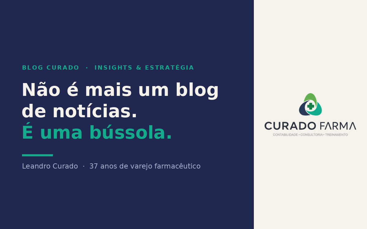 Não é mais um blog de notícias. É a bússola que eu queria ter tido no balcão.
